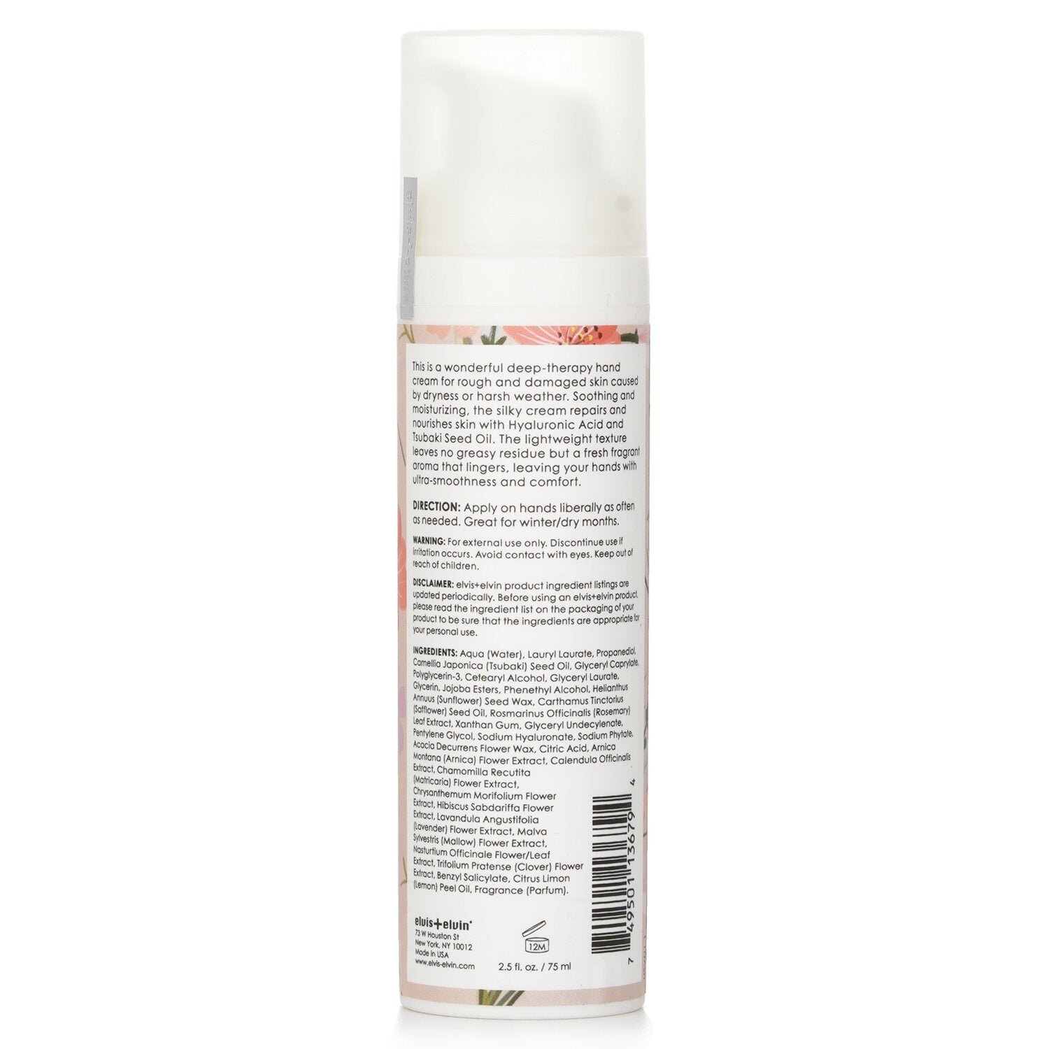 Hand Cream - Marine Floral by Elvis + Elvin - Image 3
