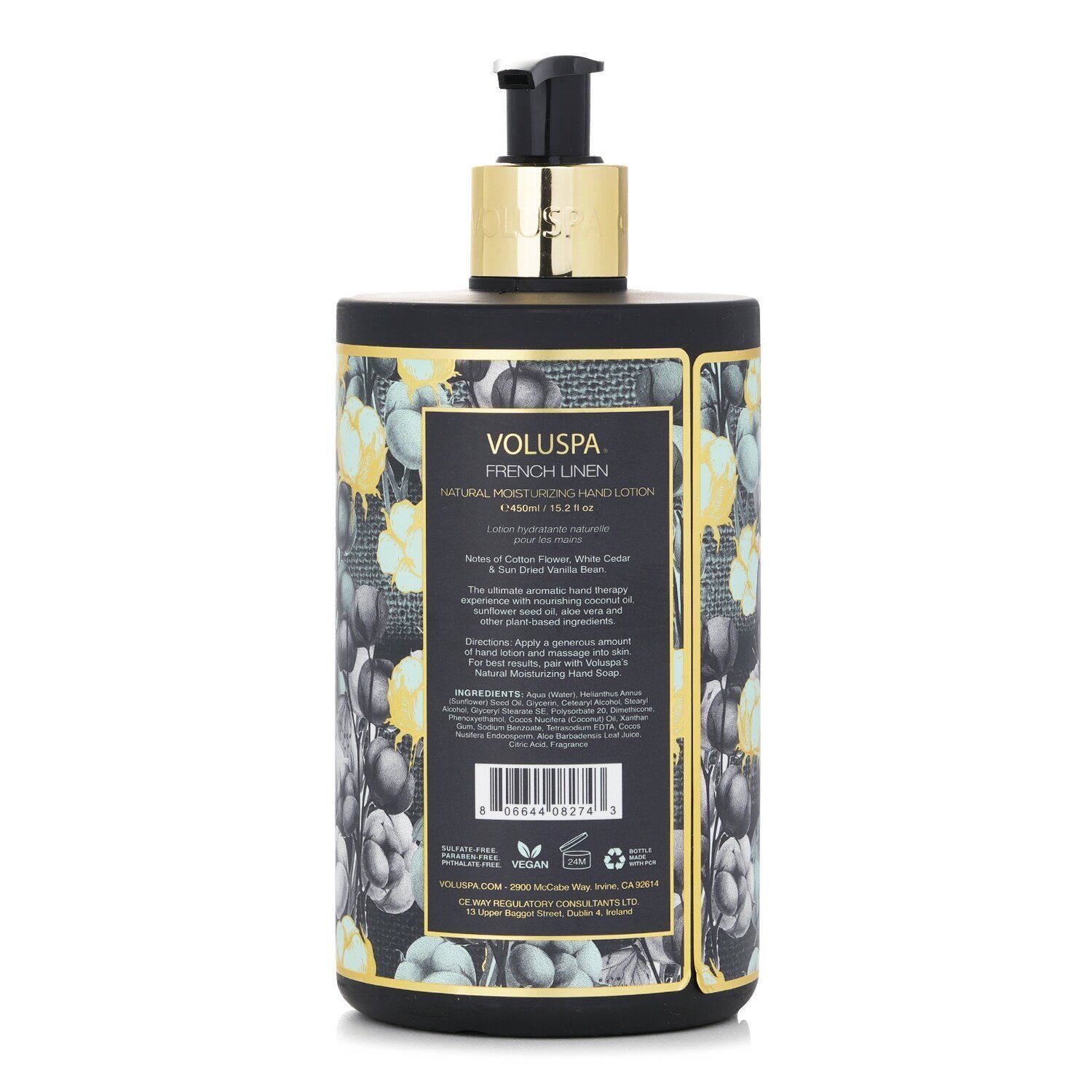 French Linen Natural Moisturizing Hand Lotion من Voluspa - صورة 3