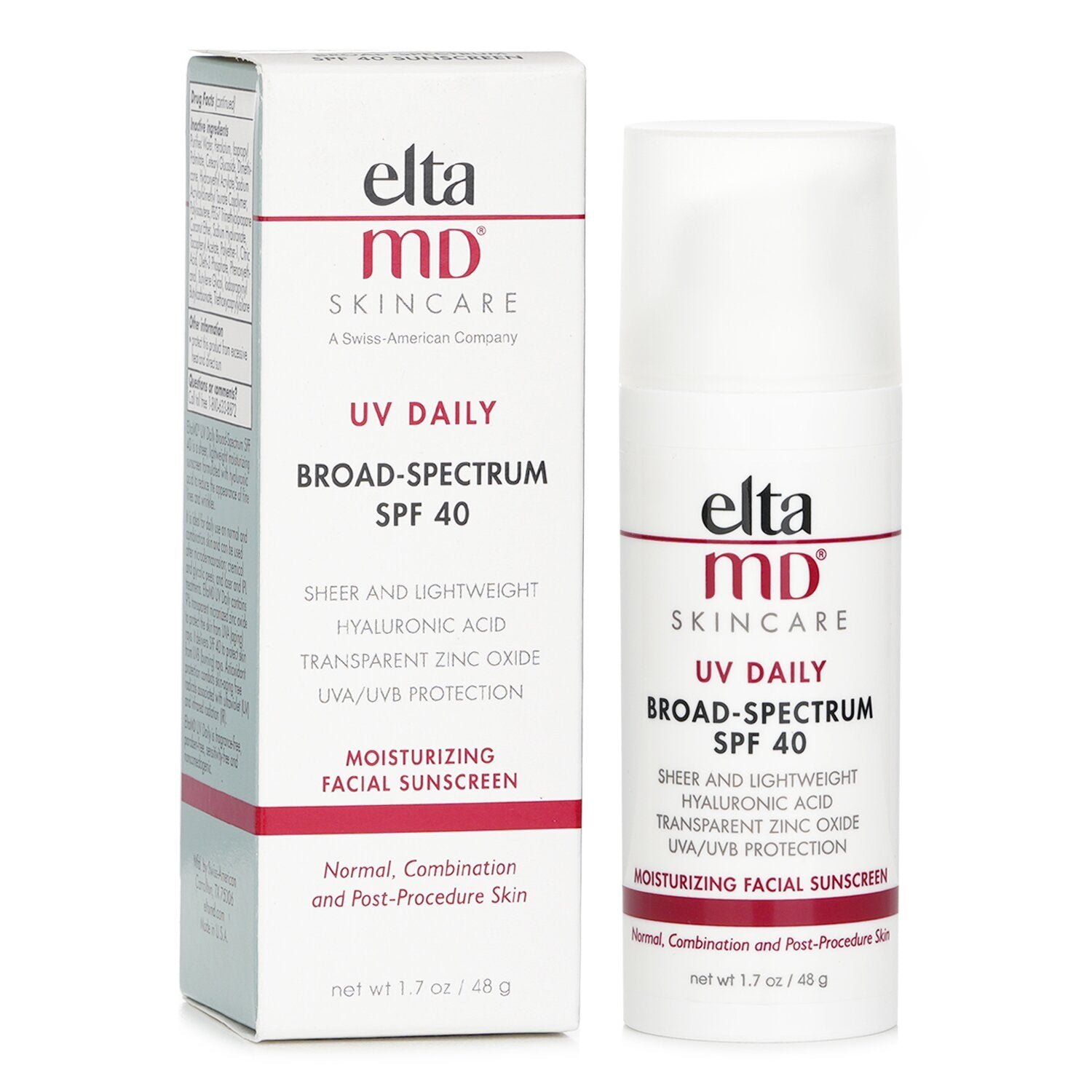 UV Daily Moisturizing Facial Sunscreen SPF 40 -(Packaging Random Pick) من EltaMD - صورة 2