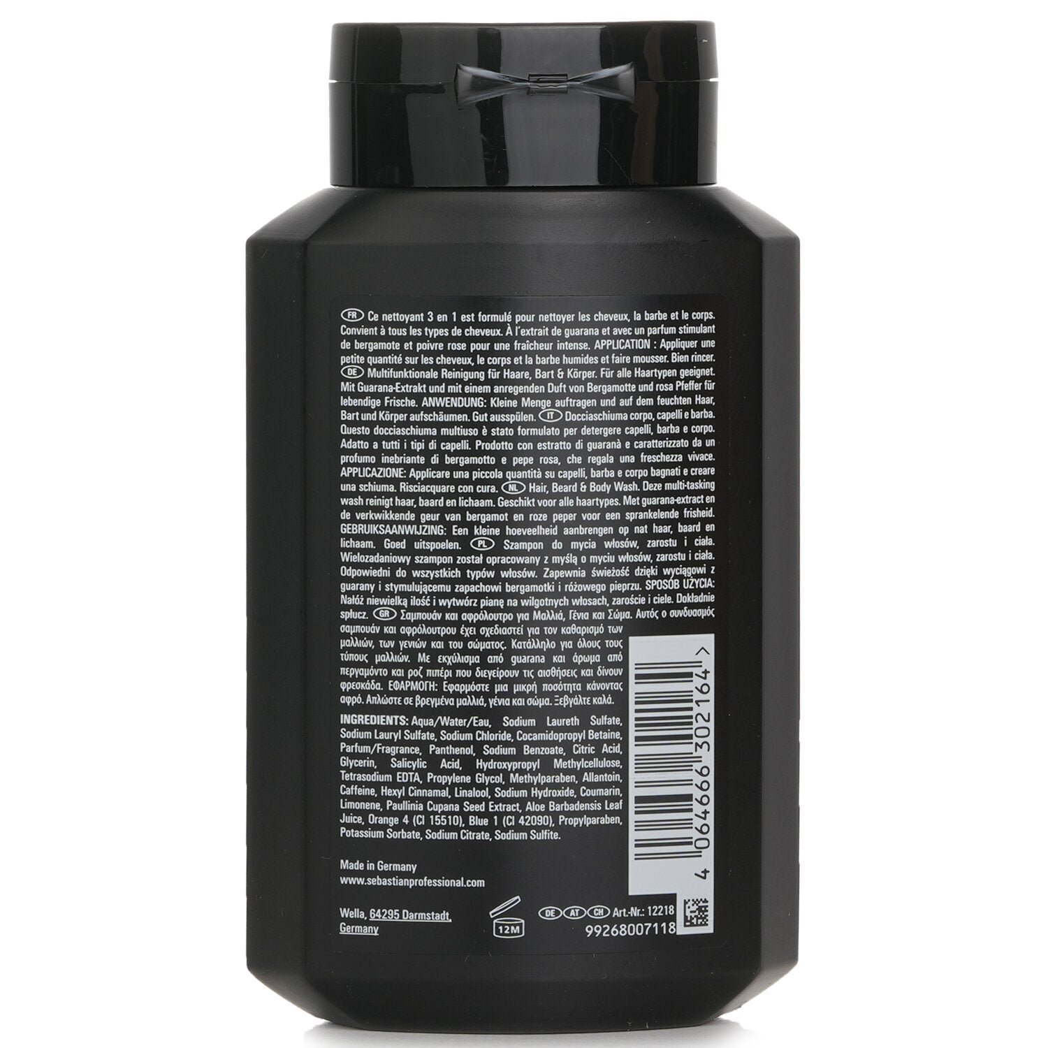 Seb Man The Multitasker Hair, Beard & Body Wash by Sebastian - Image 3