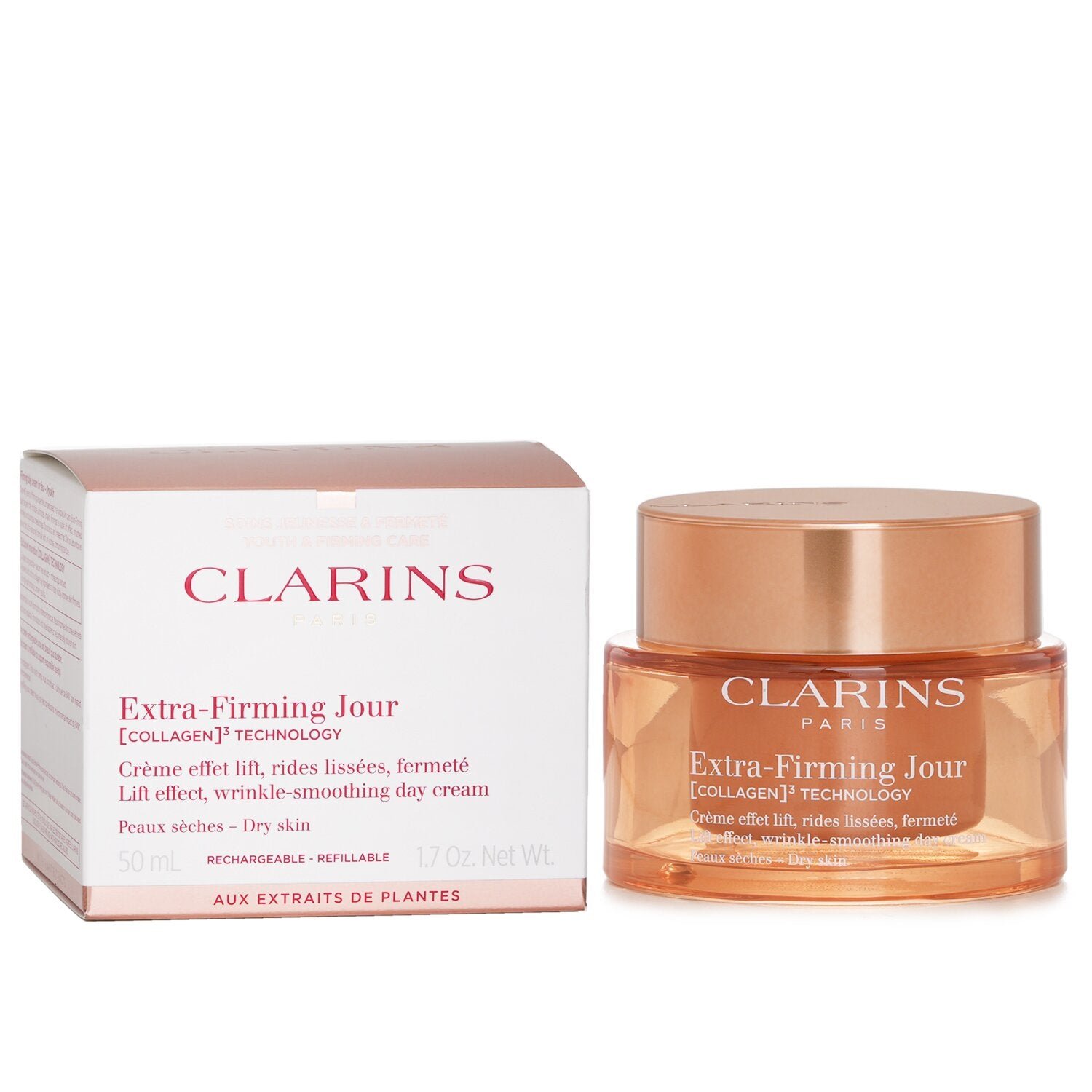 Extra Firming Jour Lift Effect Wrinkle Smoothing Day Cream (Dry Skin) من Clarins - صورة 2