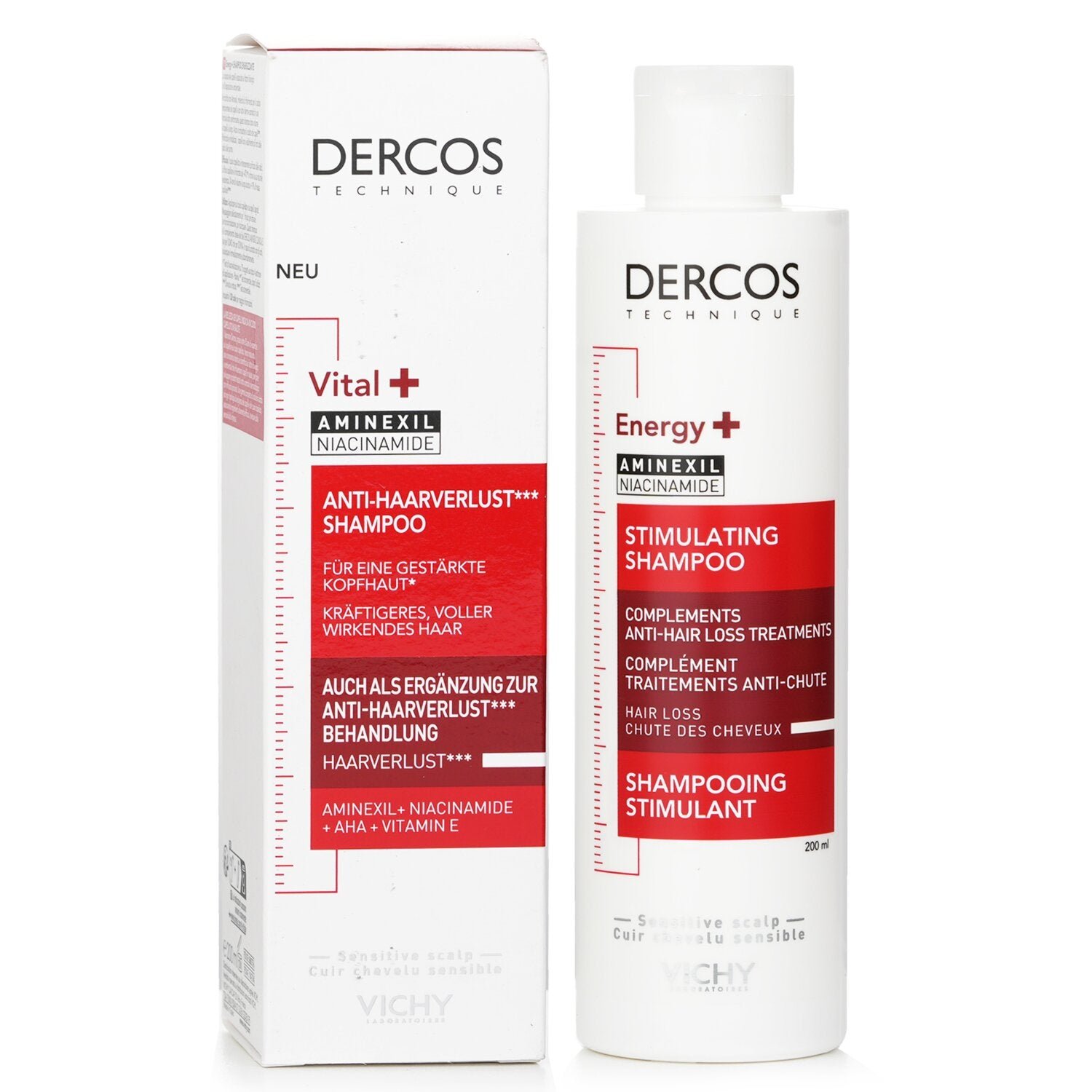 Dercos Energising Shampoo - Targeted Hairloss by Vichy - Image 2