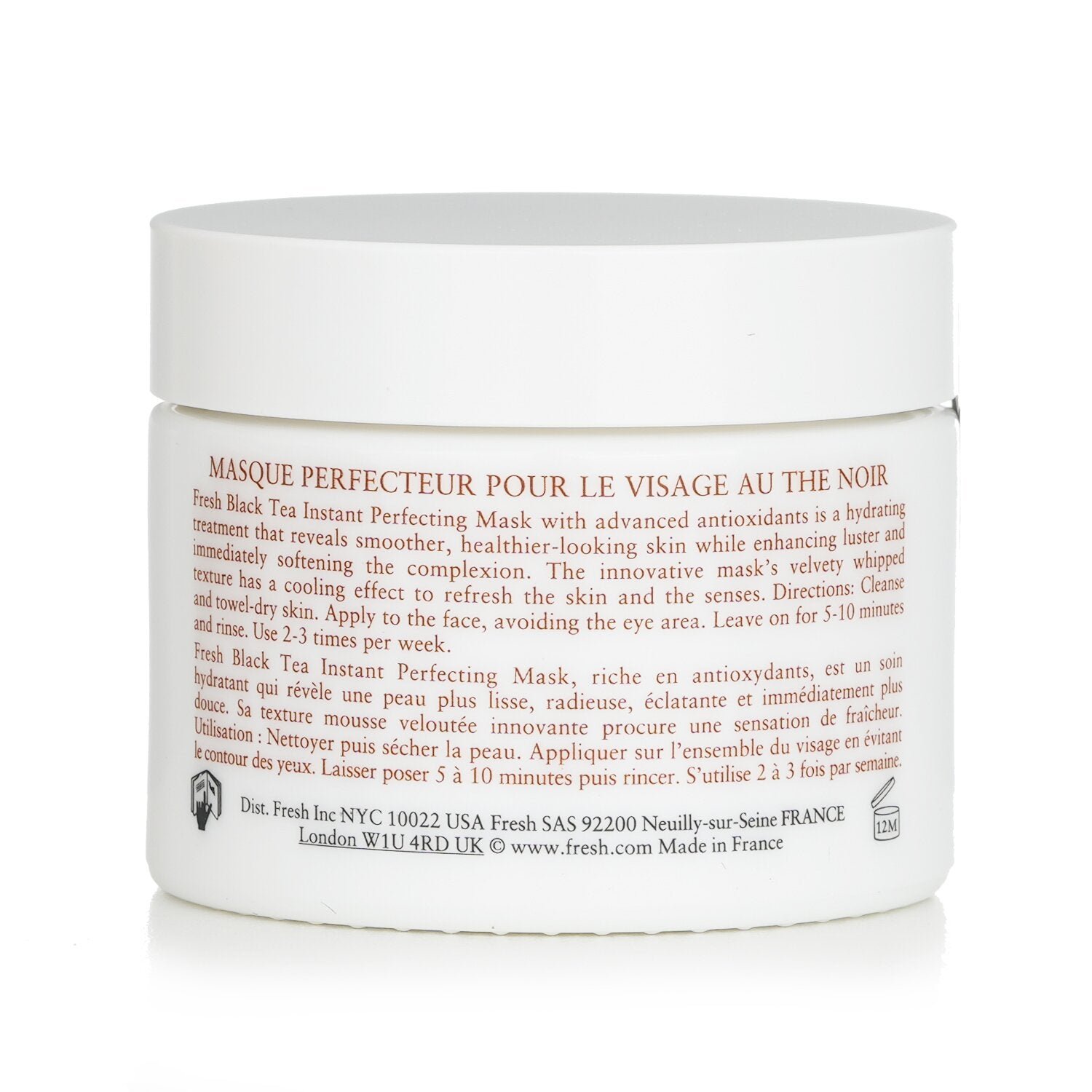 Black Tea Instant Perfecting Mask by Fresh - Image 3
