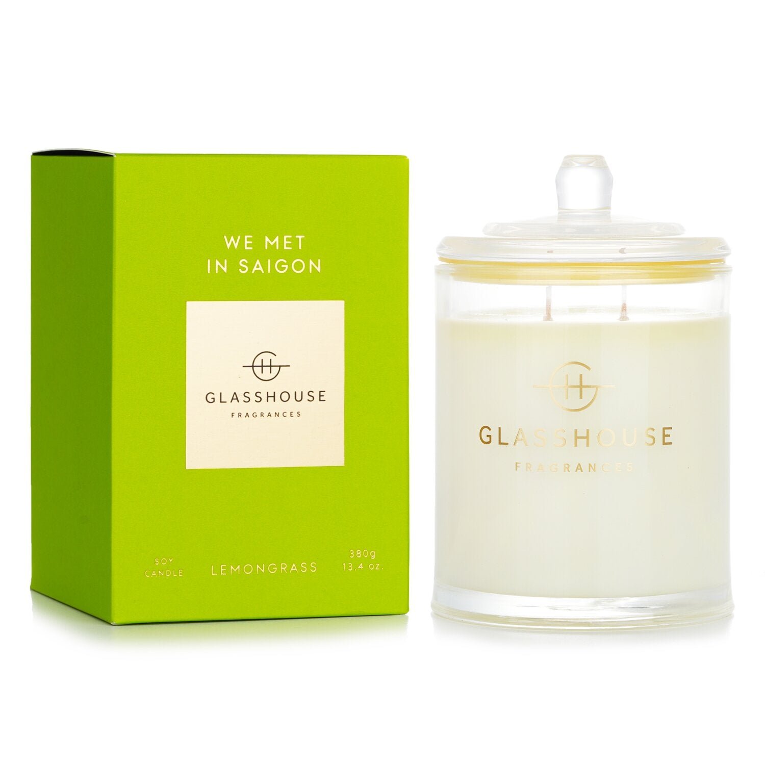 Triple Scented Soy Candle - We Met In Saigon (Lemongrass) by Glasshouse - Image 2