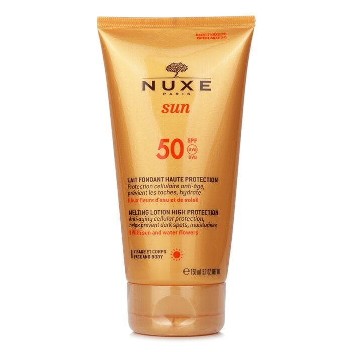 لوشن شمسي ذائب بحماية عالية SPF 50 للوجه والجسم 150ml/5.1oz من Nuxe - صورة 1