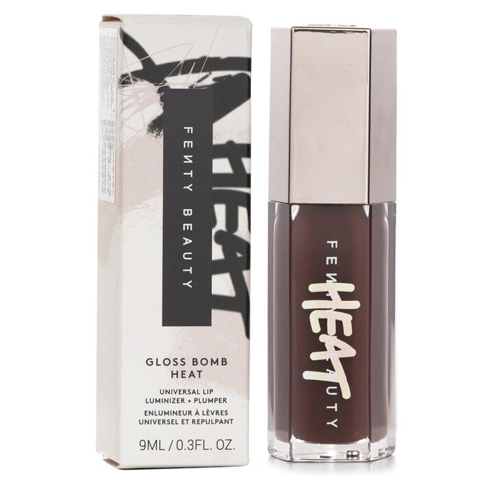 Gloss Bomb Heat Universal Lip Luminizer + Plumper - # 04 Hot Chocolit Heat (Sheer Rich Brown) 9ml/0.3oz by Fenty Beauty by Rihanna - Image 2