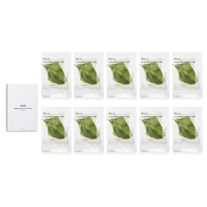 Mild Acidic pH Sheet Mask Heartleaf Fit 30mlx10pcs by Abib - Image 1