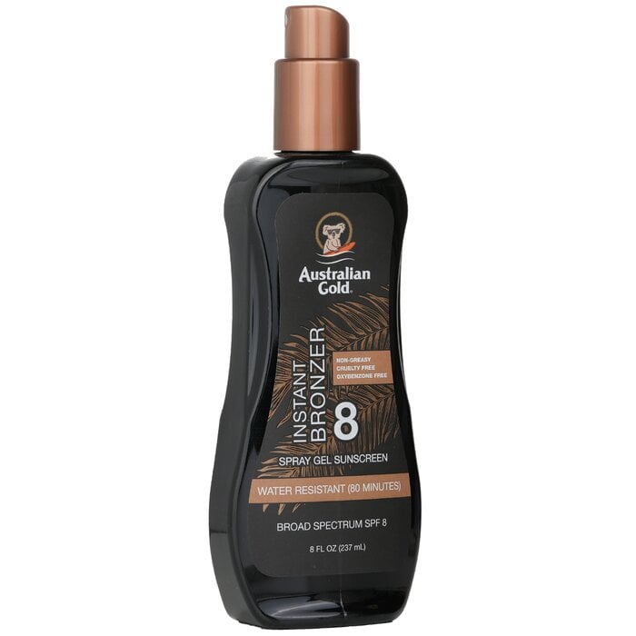 واقي شمسي جل سبراي واسع الطيف SPF 8 مع سمرة فوري 237ml/8oz من الذهب الاسترالي - صورة 2