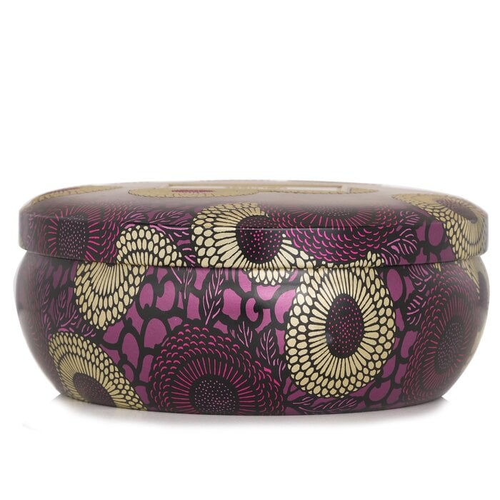 3 Wick Decorative Tin Candle - Santiago Huckleberry 340g/12oz by Voluspa - Image 2