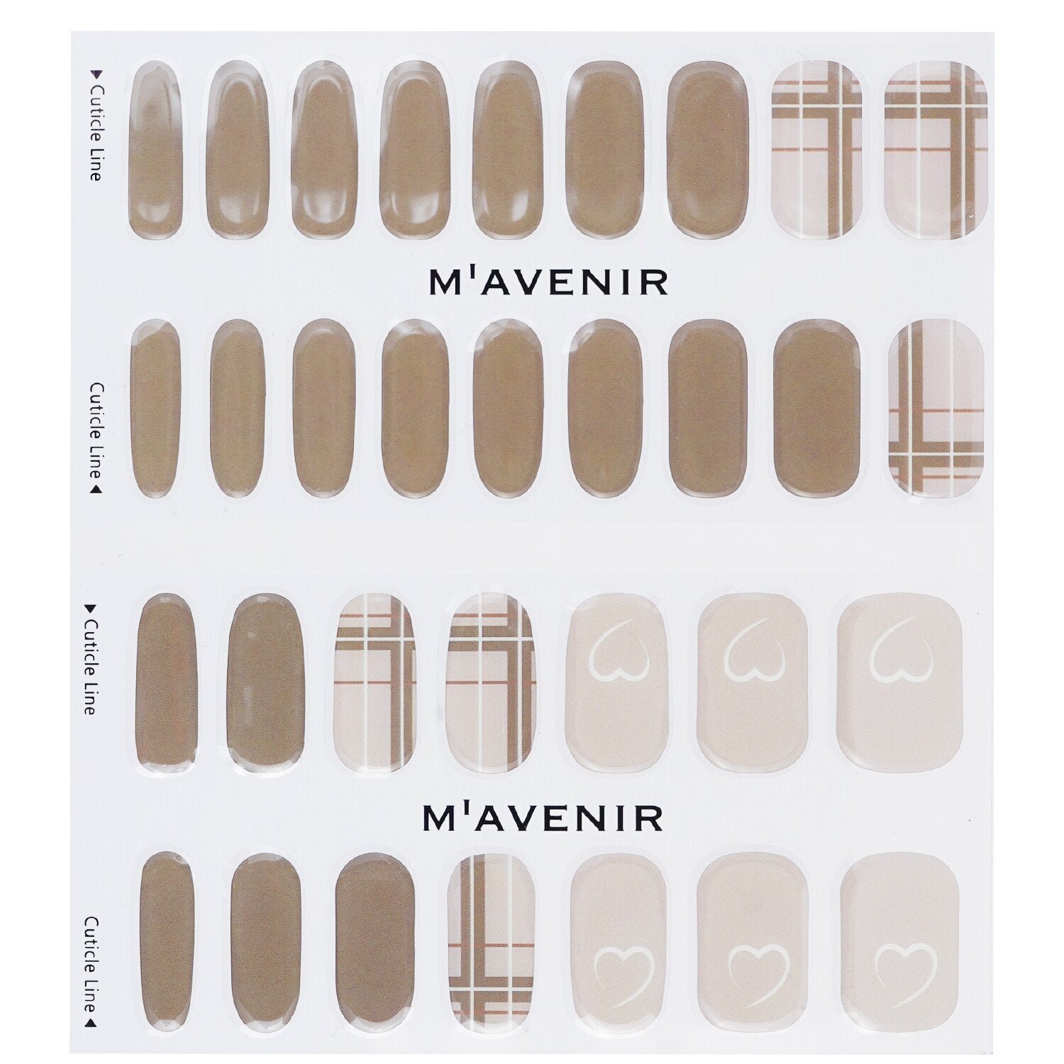 Nail Sticker (Brown) - # Brown Milk Tea Nail by Mavenir - Image 2