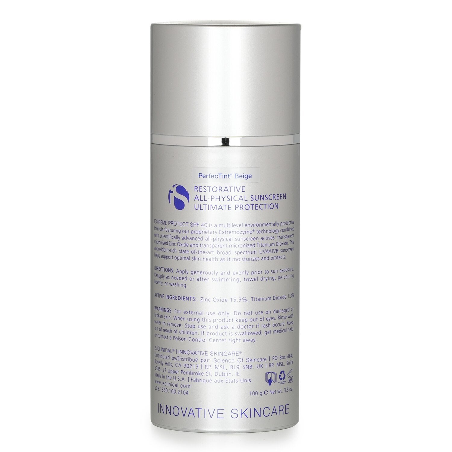 كريم Extreme Protect SPF 40 Perfectint Beige Sunscreen Creme من IS Clinical - صورة 3