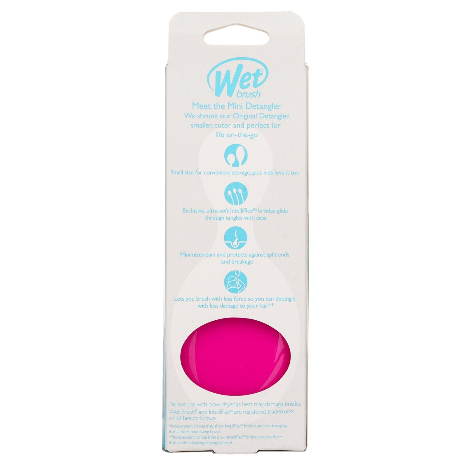 Mini Detangler - # Pink by Wet Brush - Image 3