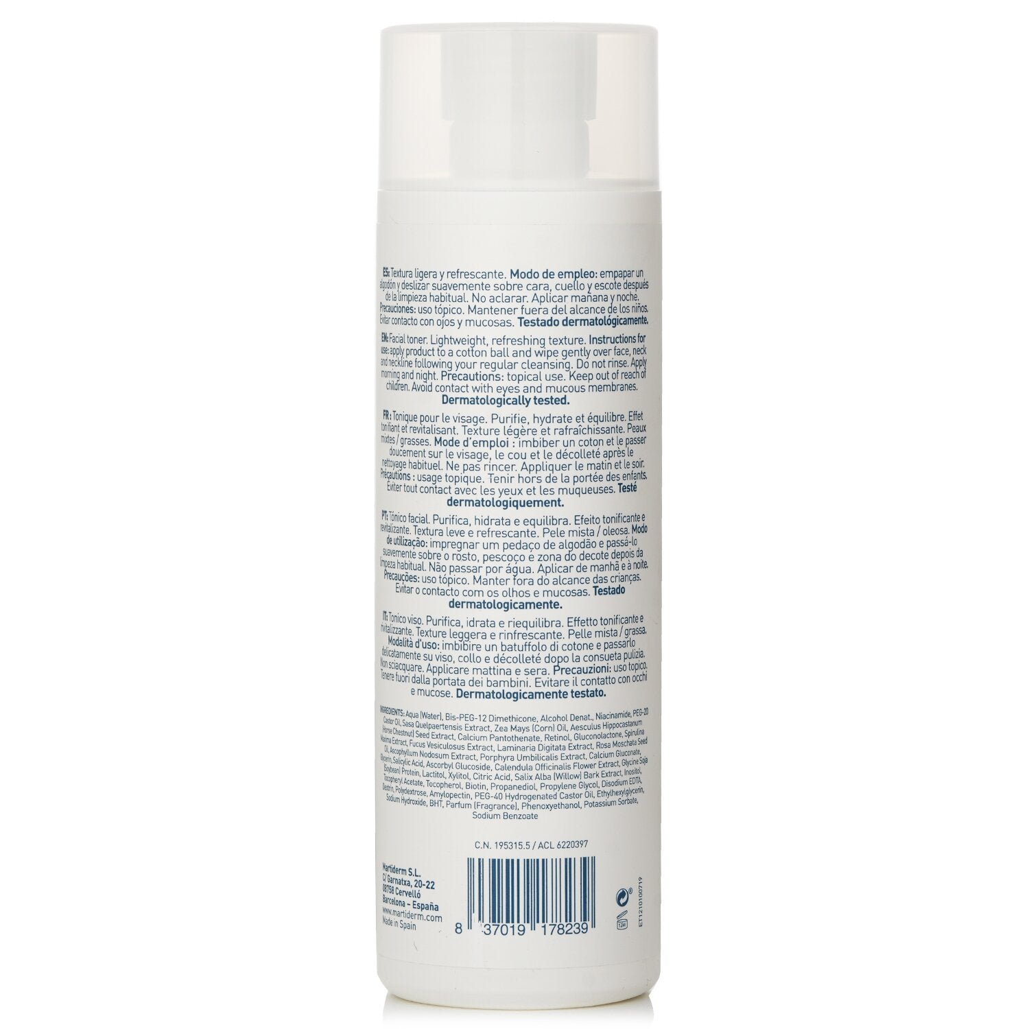 Essentials Balancing Toner (For Combination/ Oil Skin) من Martiderm - صورة 3