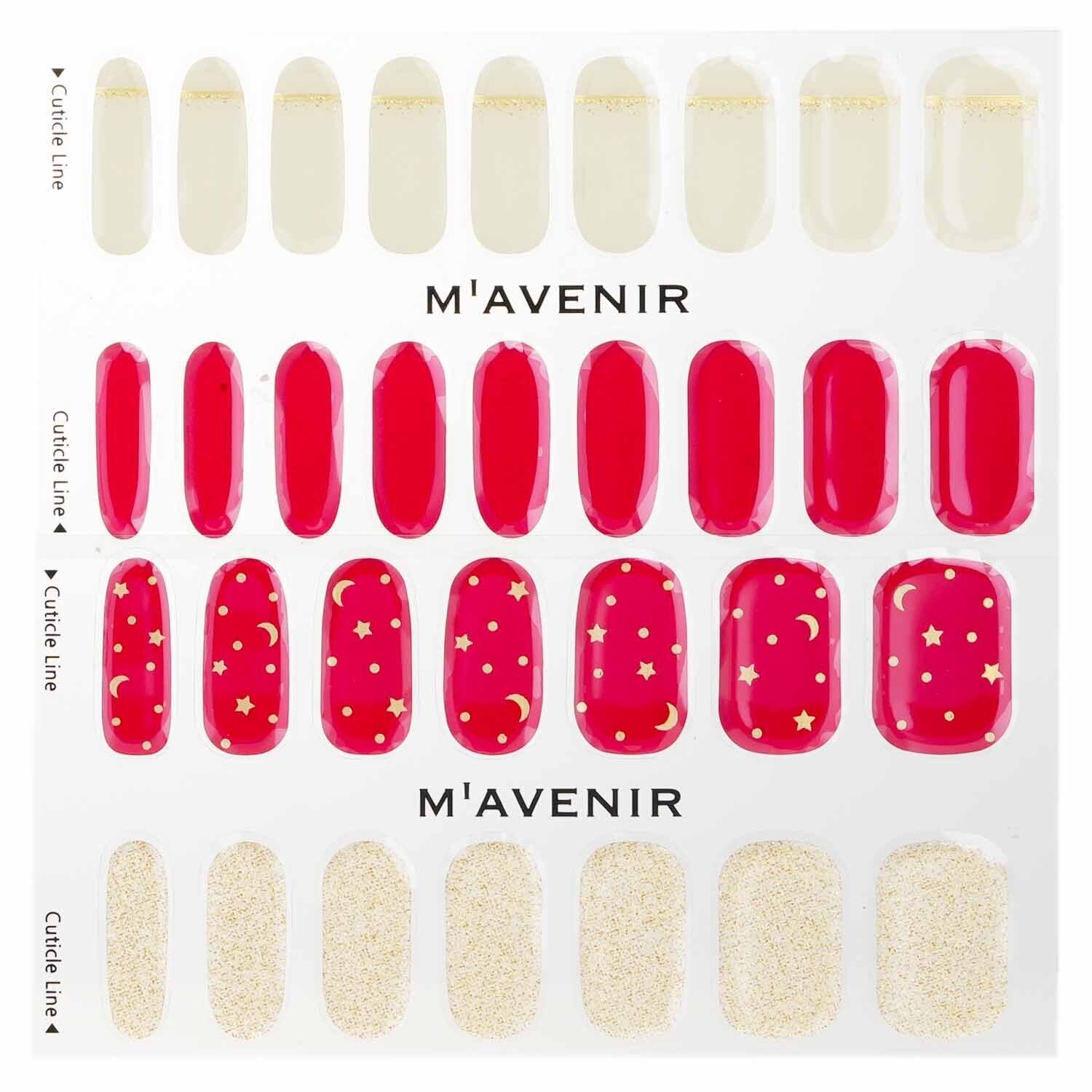 Nail Sticker (Red) - # Sweet Dream Wine Nail by Mavenir - Image 2