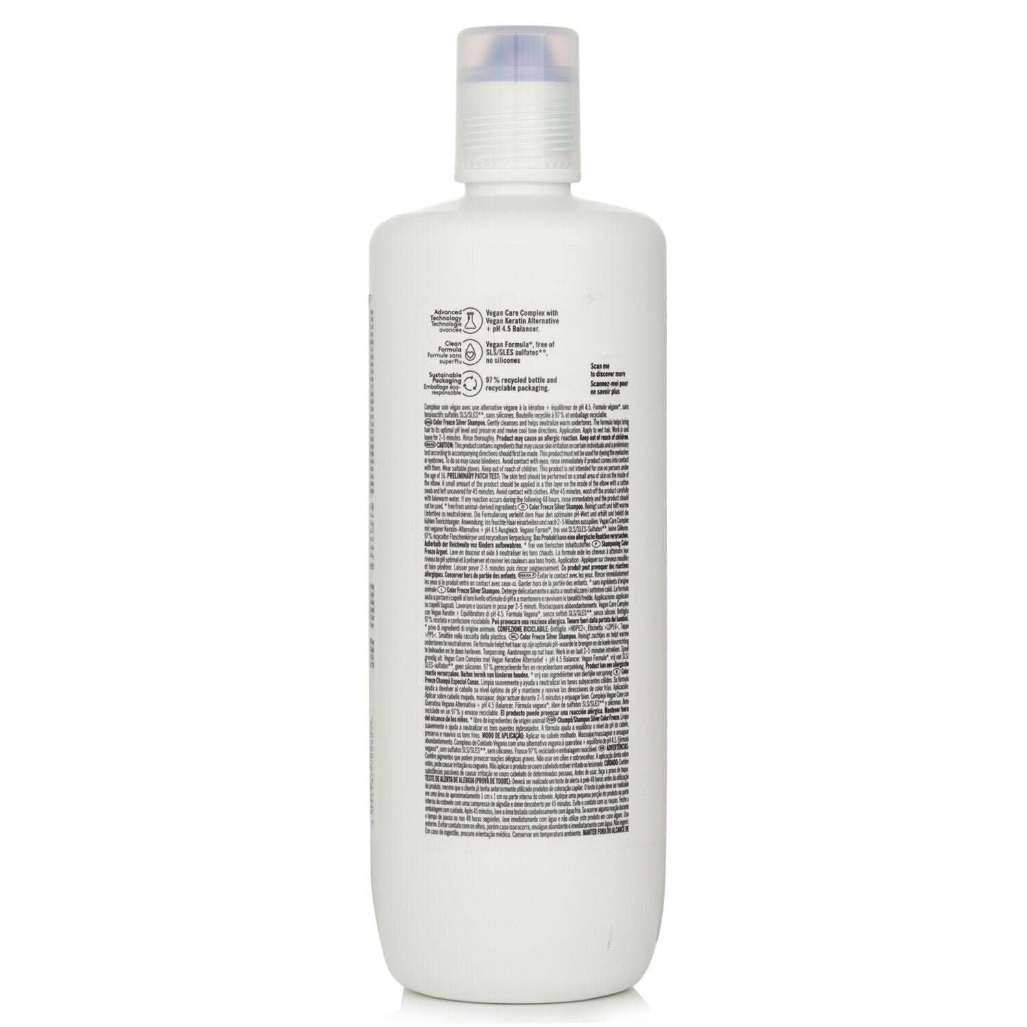 BC Bonacure pH 4.5 Color Freeze Silver Shampoo (For Grey & Lightened Hair) Exp Date:11/30/2025 by Schwarzkopf - Image 3