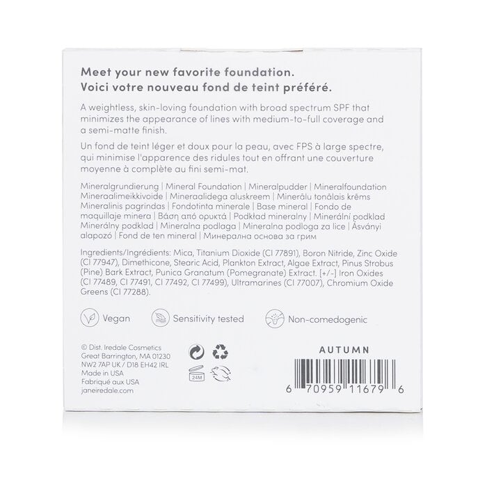 كريم أساس PurePressed ، عبوة إعادة تعبئة SPF 20 - الخريف 9.9g/0.35oz من Jane Iredale - صورة 3