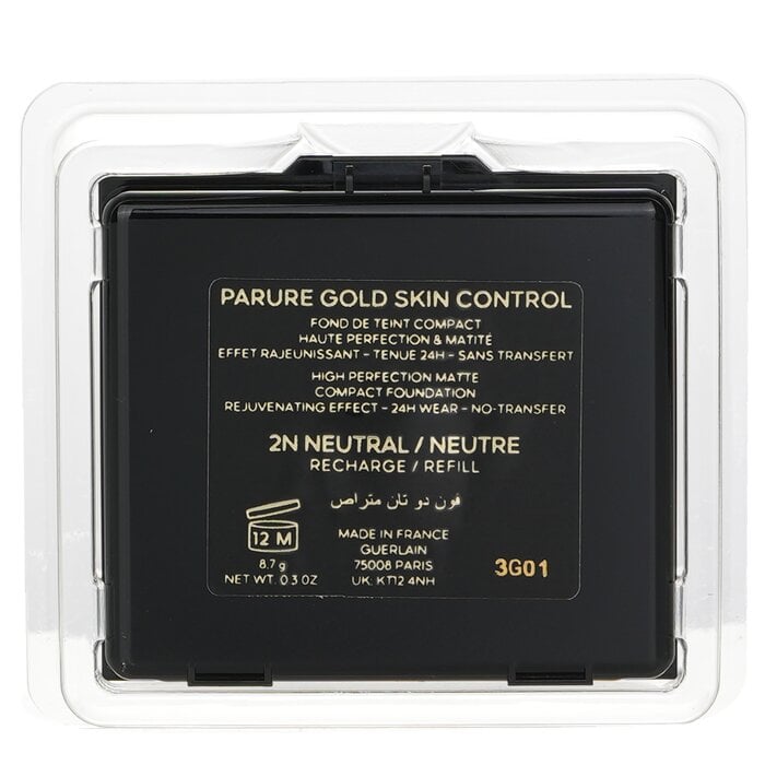 أساس بارور غولد للسيطرة على البشرة عالي الكمال المات في علبة مدمجة - # 2N 8.7g/0.3oz من Guerlain - صورة 3