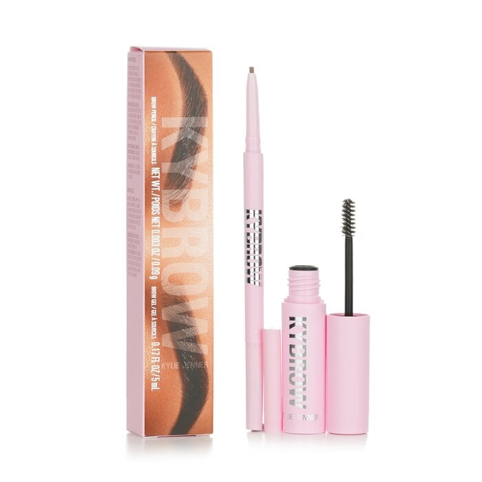 KyBrow Kit: Brow Gel 5ml + Brow Pencil 0.09g - # 003 Cool Brown 2pcs by Kylie By Kylie Jenner - Image 2