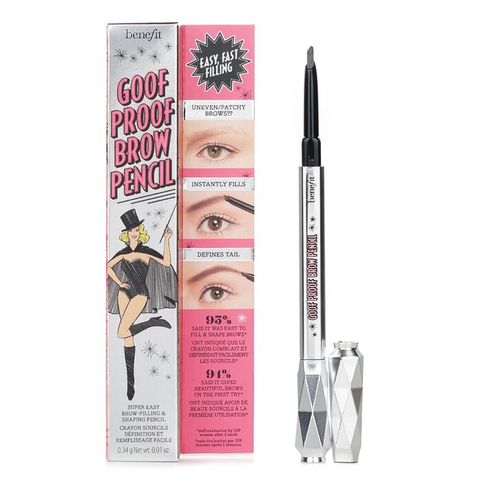 Goof Proof Brow Pencil - # 4.5 (Neutral Deep Brown) 0.34g/0.01oz by Benefit - Image 2