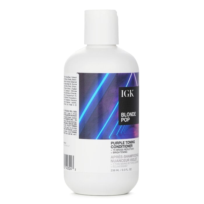 Blonde Pop Purple Toning Conditioner 236ml/8oz by IGK - Image 2