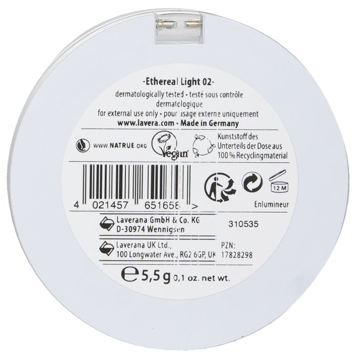 هايلايتر لمعان ناعم - # 02 Ethereal Light 5.5g من Lavera - صورة 3