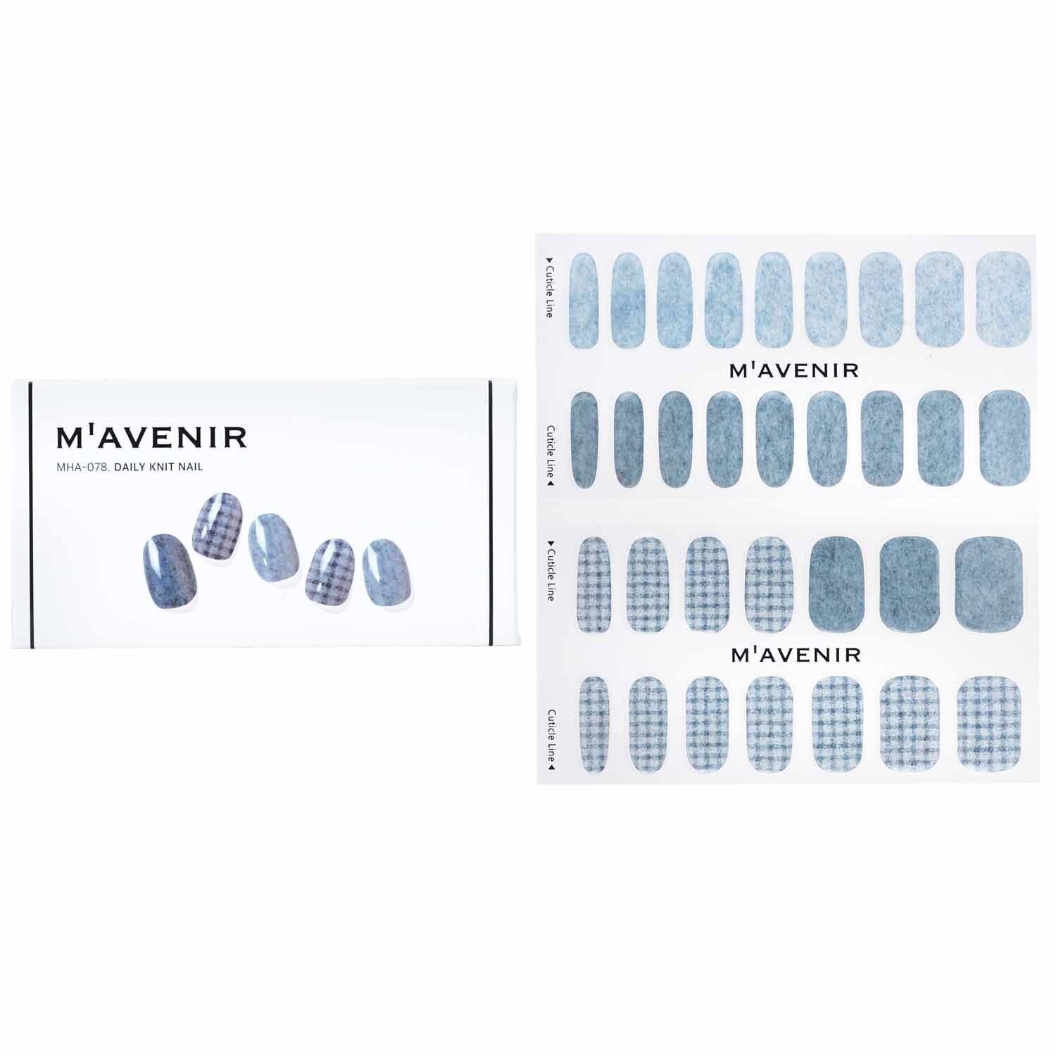 ملصق الأظافر (أزرق) - # Daily Knit Nail من Mavenir - صورة 1