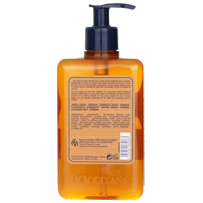 Verveine (Verbena) Liquid Soap For Hands & Body 500ml/16.9oz by L'Occitane - Image 3