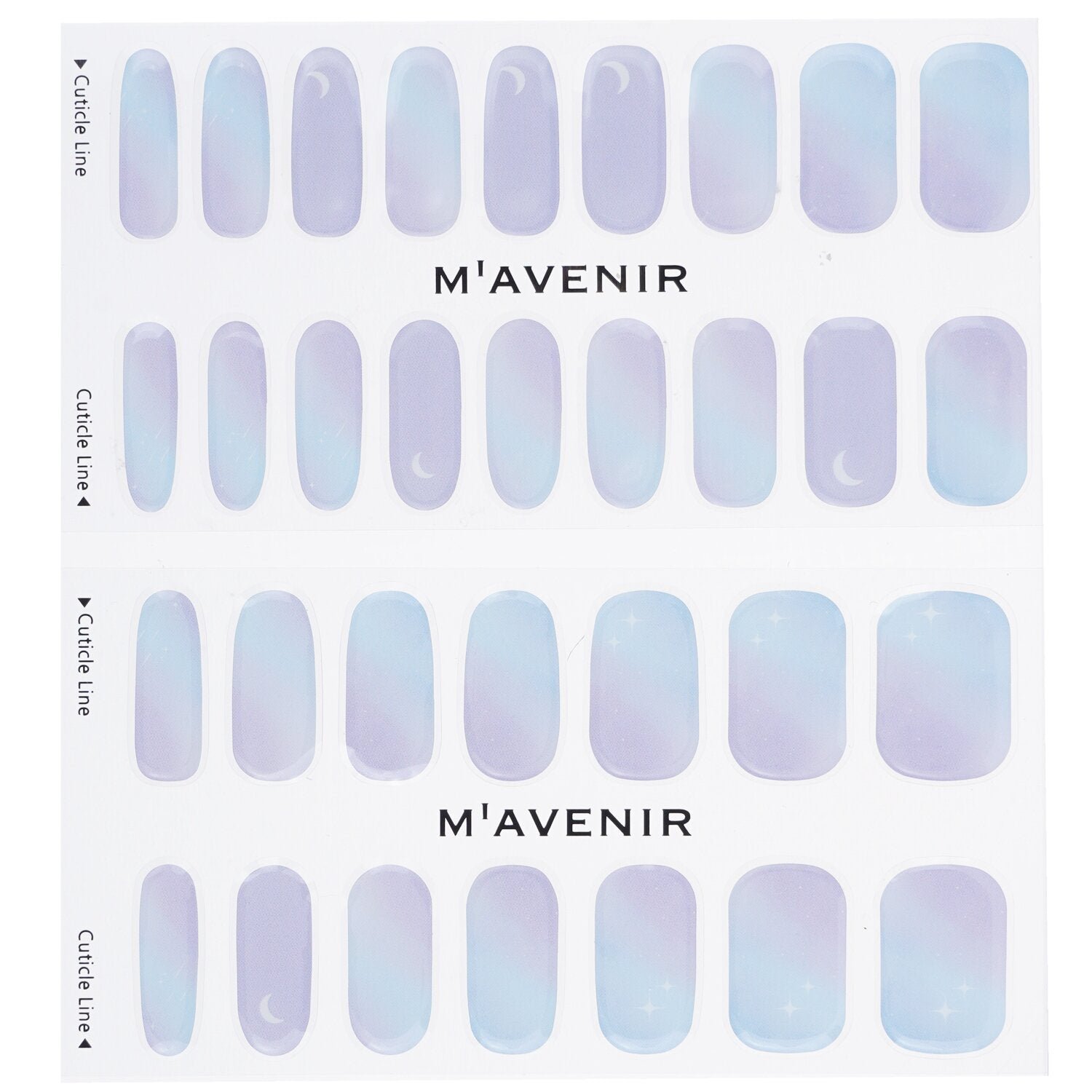 Nail Sticker (Blue) - # The Sky At Dawn Nail by Mavenir - Image 2