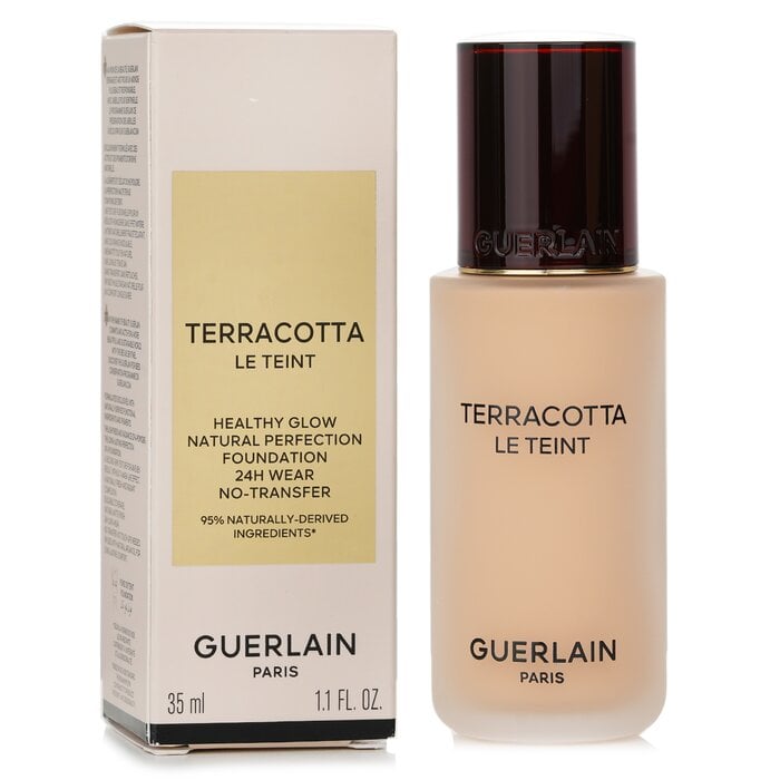 Terracotta Le Teint Healthy Glow Natural Perfection Foundation 24H Wear No Transfer - # 2N Neutra 35ml/1.1oz by Guerlain - Image 2