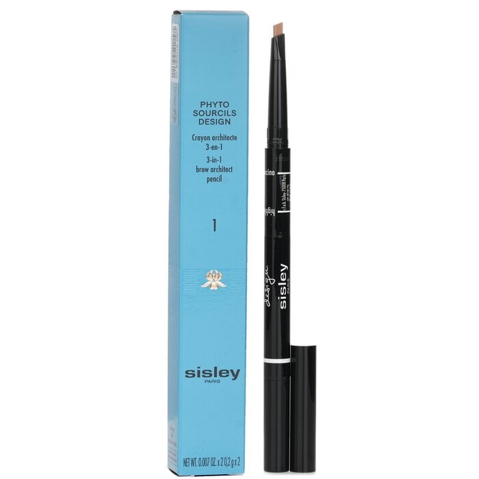 Phyto Sourcils Design 3 In 1 Brow Architect Pencil - # 1 Cappuccino 2x0.2g/0.007oz by Sisley - Image 2