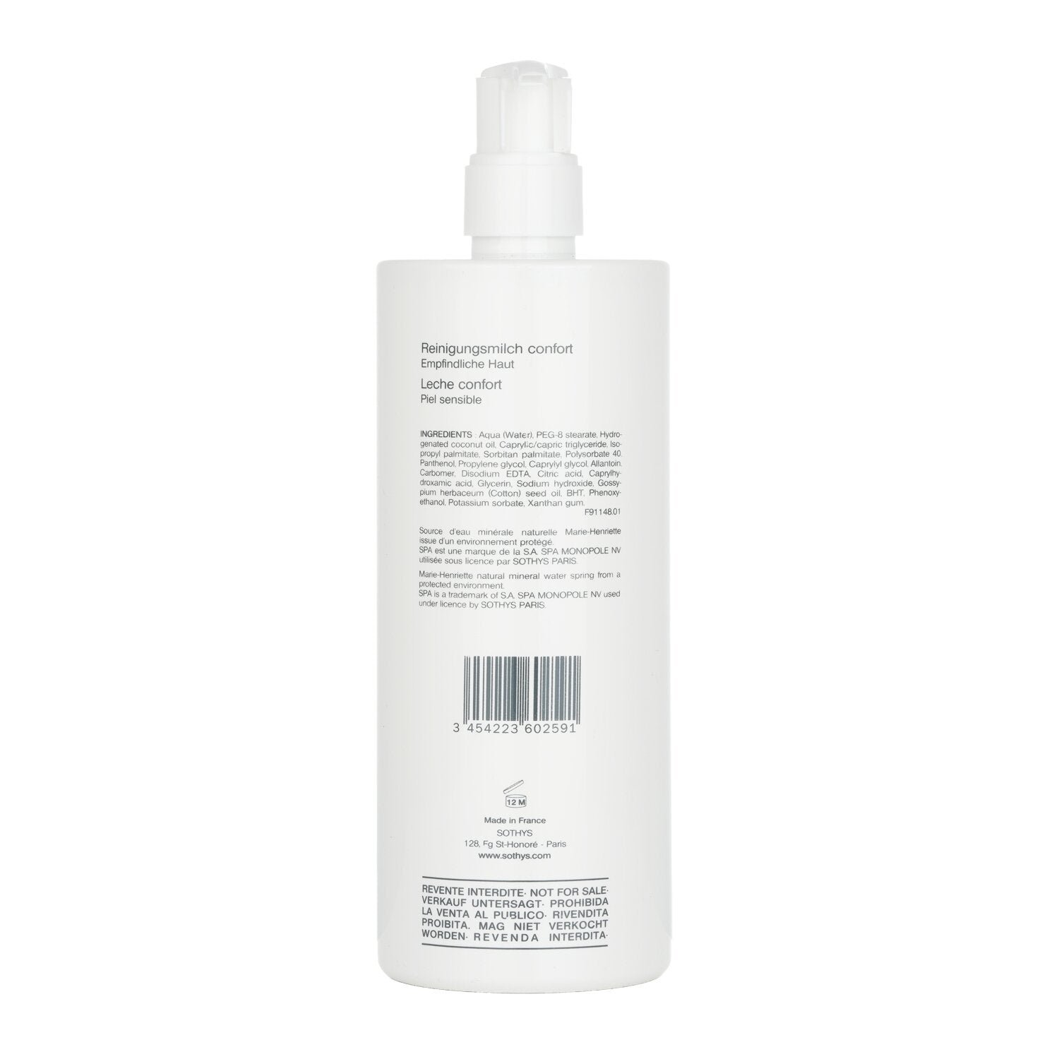 Comfort Cleansing Milk - For Sensitive Skin (Salon Size) by Sothys - Image 3
