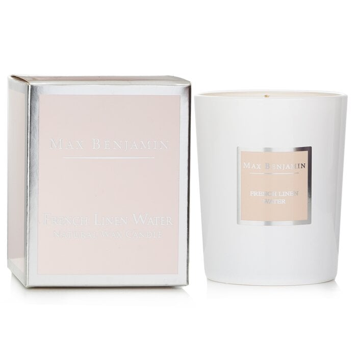 Candle - French Linen Water 190g/6.5oz by Max Benjamin - Image 2