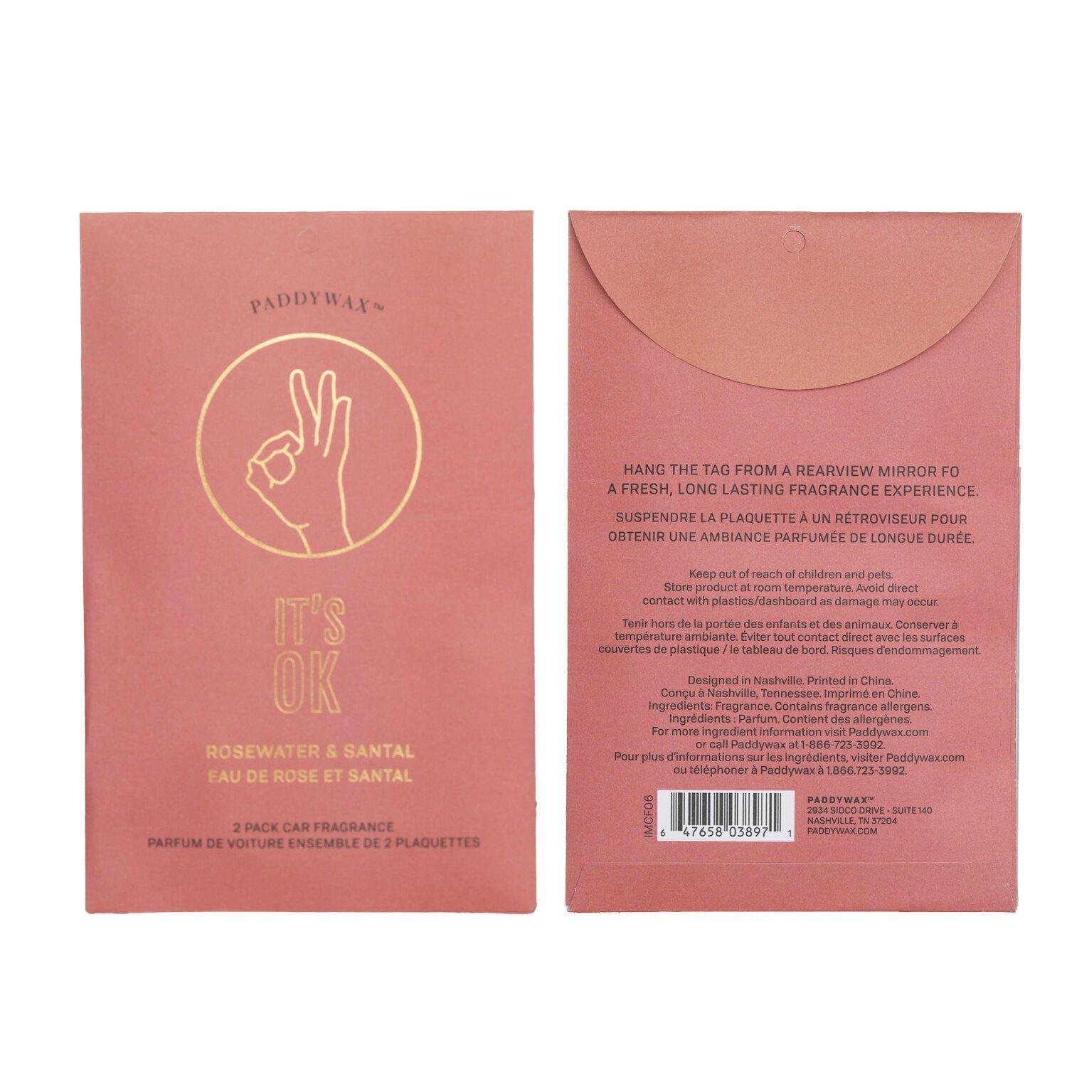 عطر السيارة الانطباعات - لا بأس من Paddywax - صورة 3