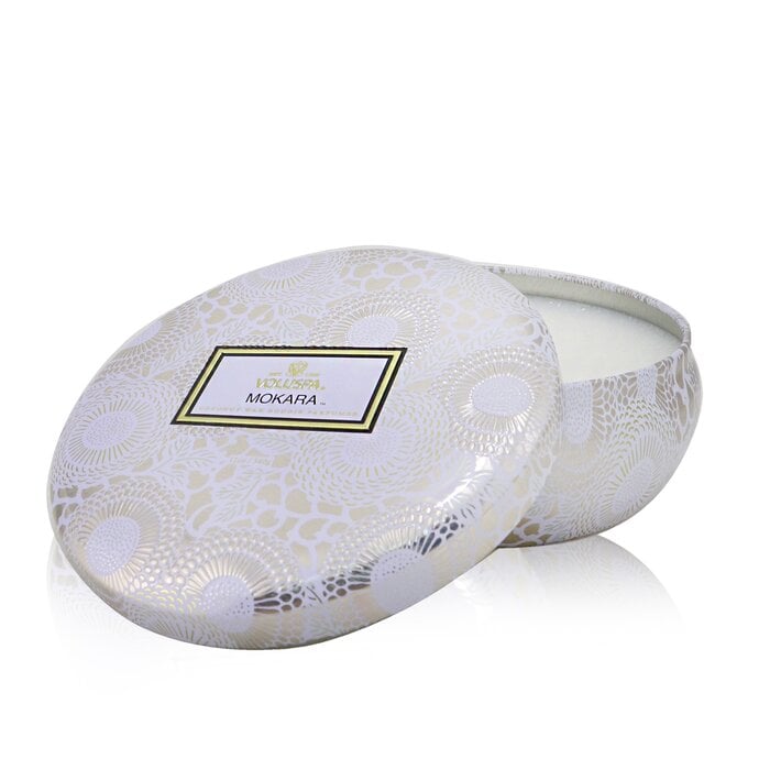 3 Wick Decorative Tin Candle - Mokara 340g/12oz by Voluspa - Image 1