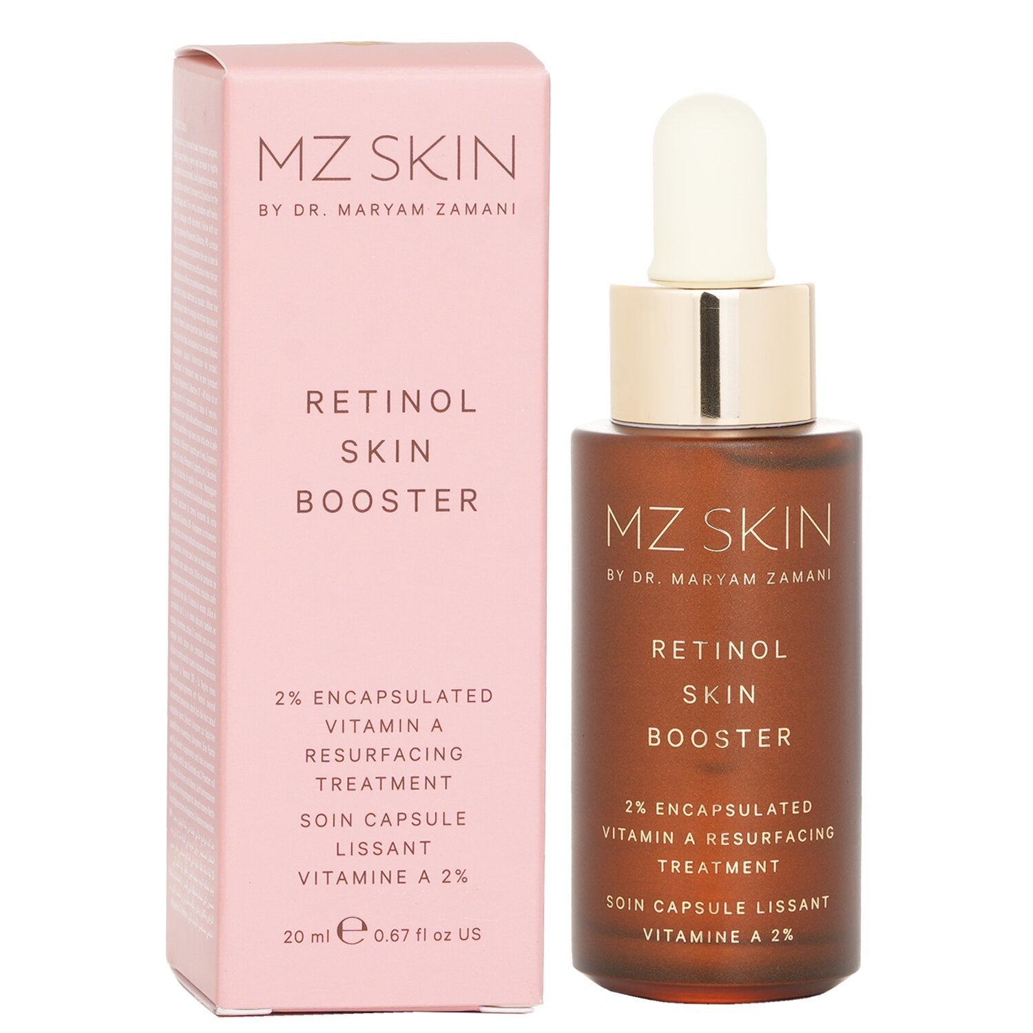 علاج مجدد بفيتامين A ممحفظ بنسبة 2% Retinol Skin Booster من MZ Skin - صورة 2