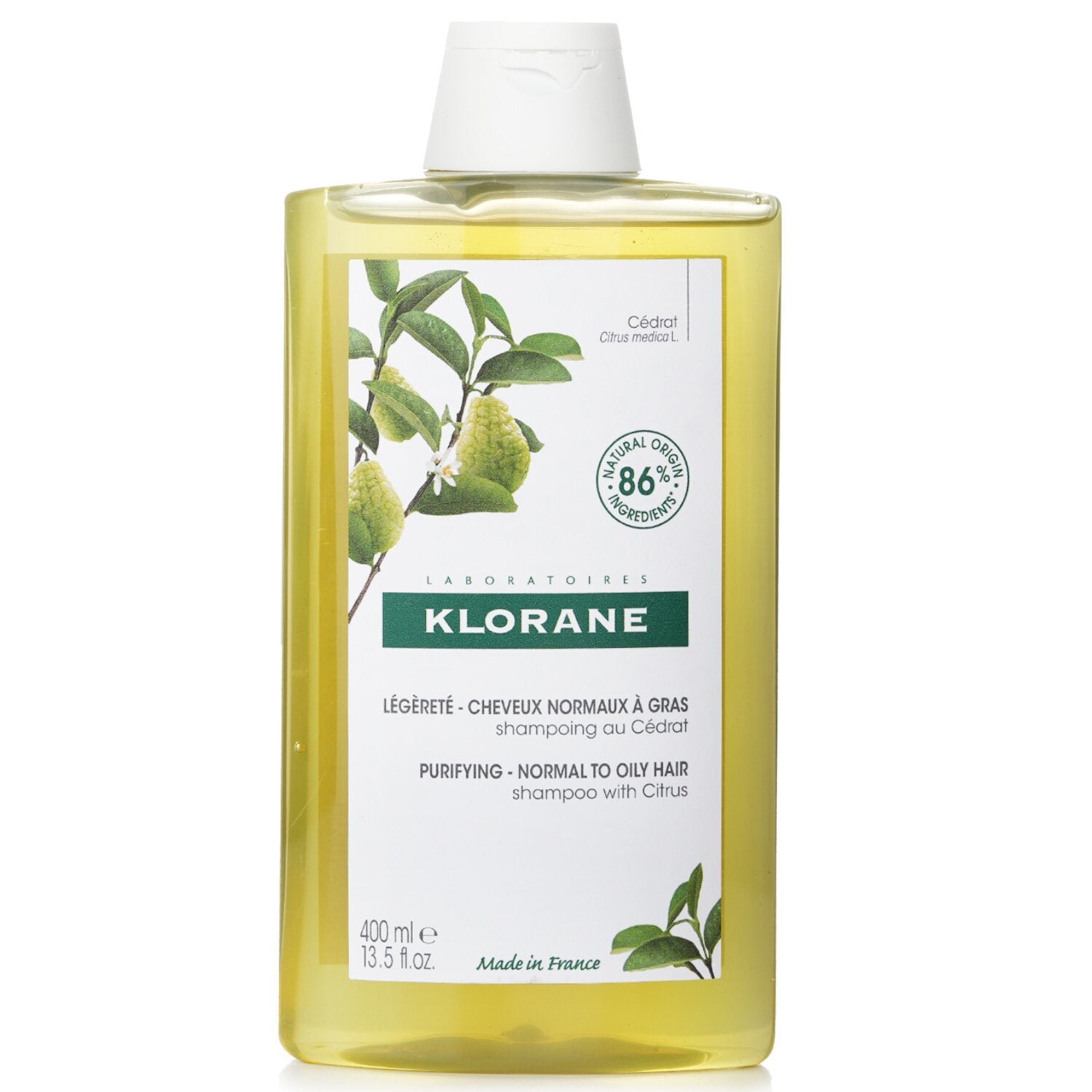 Shampoo With Citrus (Purifying Normal To Oily Hair) من Klorane - صورة 1
