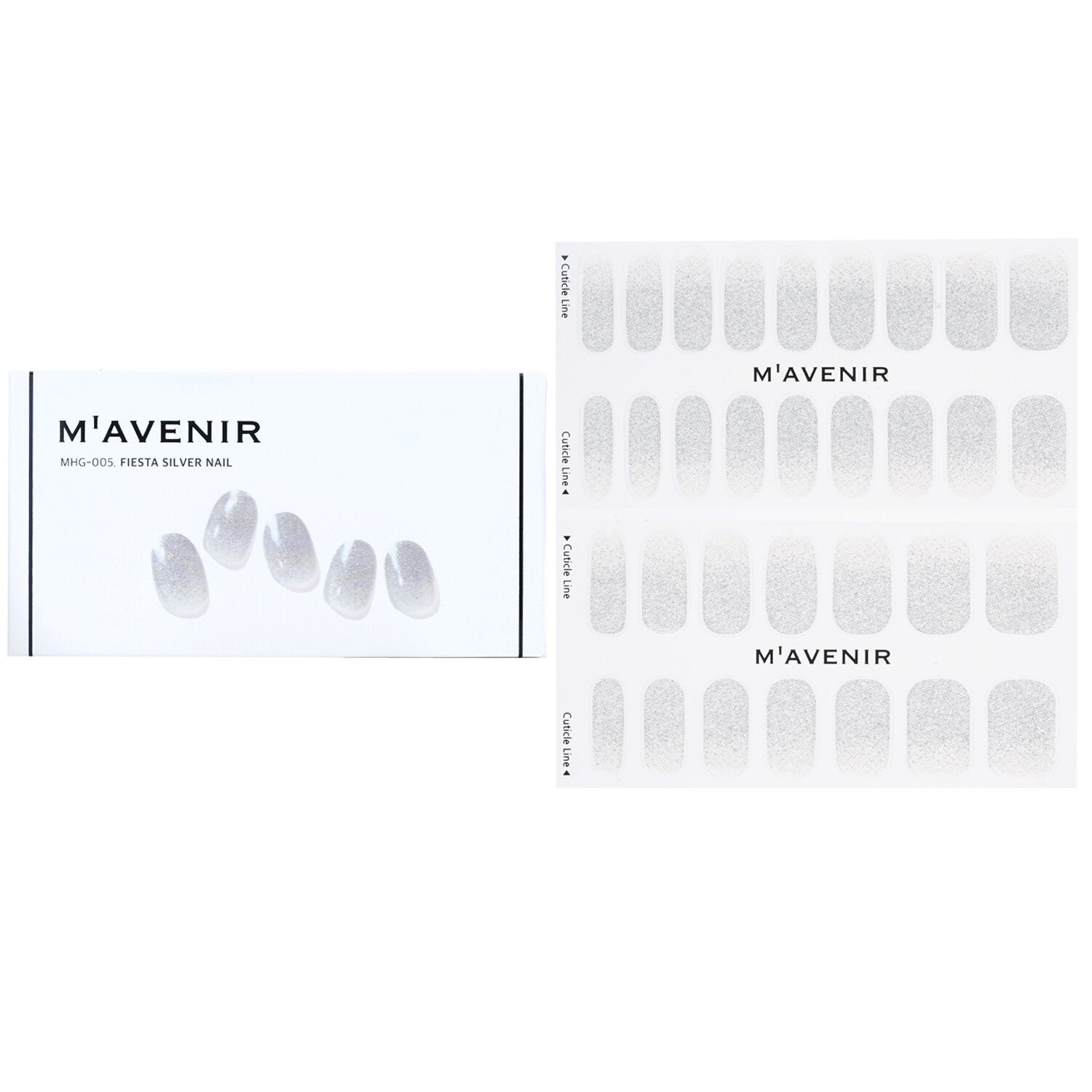 Nail Sticker (Grey) - # Fiesta Silver Nail by Mavenir - Image 1