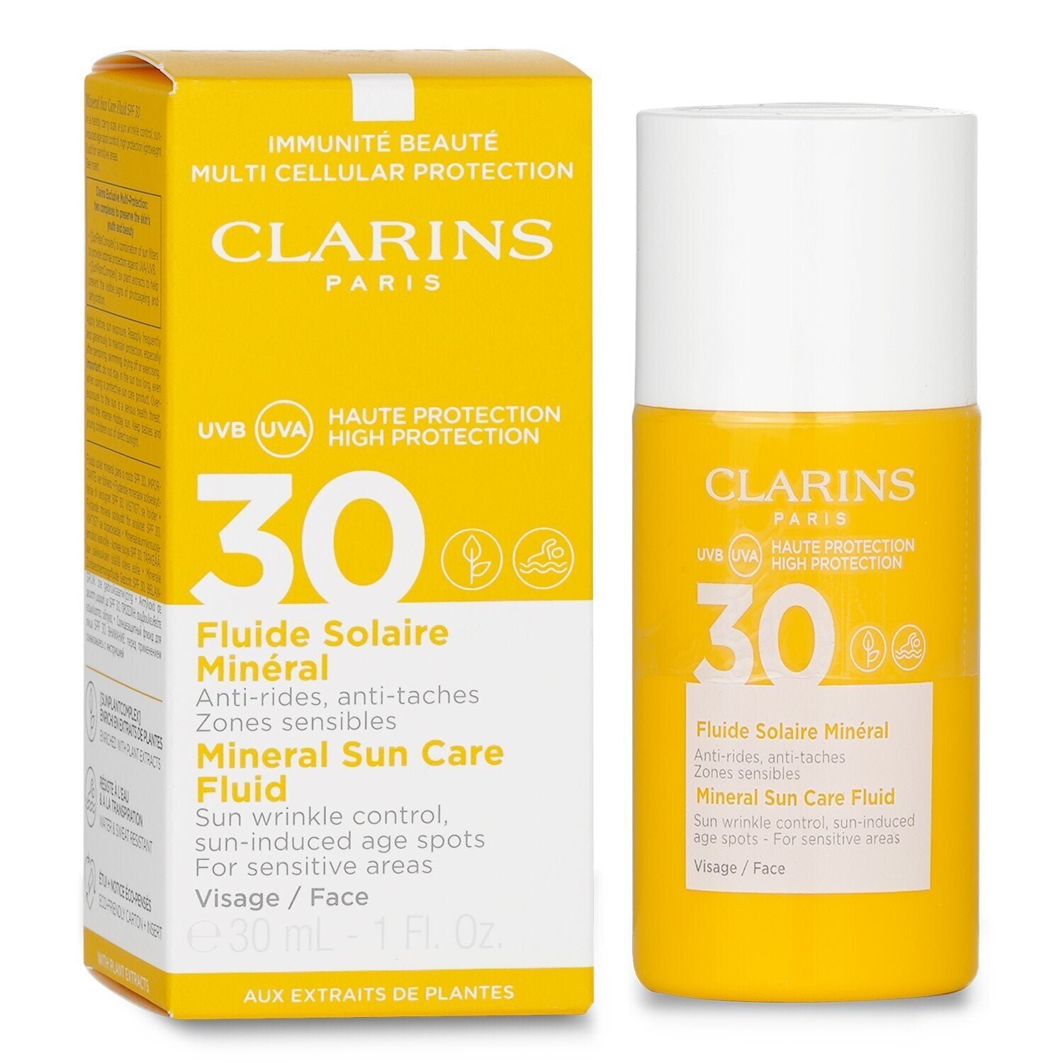 سائل للعناية الشمسية Mineral SPF 30 - للمناطق الحساسة لدى الوجه من Clarins - صورة 2