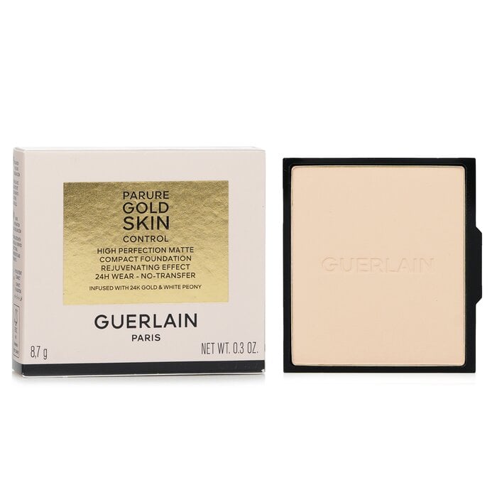أساس بارور غولد للسيطرة على البشرة عالي الكمال المات في علبة مدمجة - # 0N Neutral 8.7g/0.3oz من Guerlain - صورة 2
