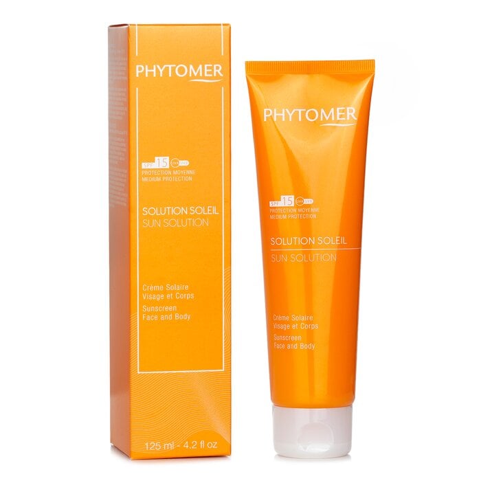 Sun Solution Sunscreen SPF 15 (For Face and Body) 125ml/4.2oz by Phytomer - Image 2