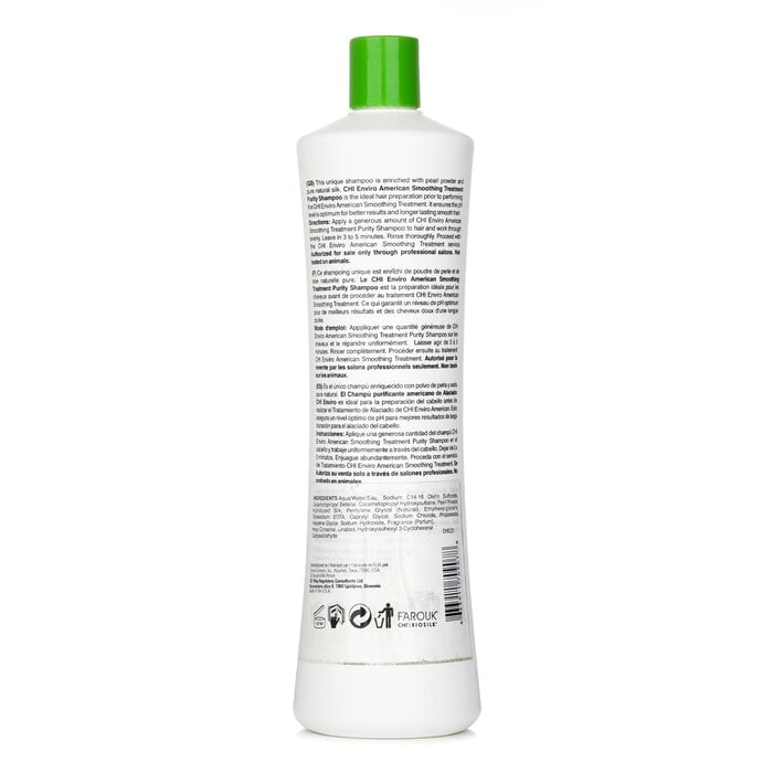 Enviro شامبو التنقية العالج المنعم الامريكي 946ml/32oz من CHI - صورة 3
