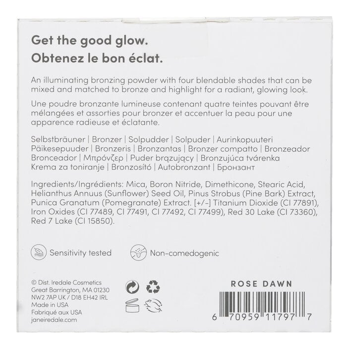 باليت برونزر لمعان PureBronze إعادة تعبئة - # Rose Dawn 9.9g/0.35oz من Jane Iredale - صورة 3