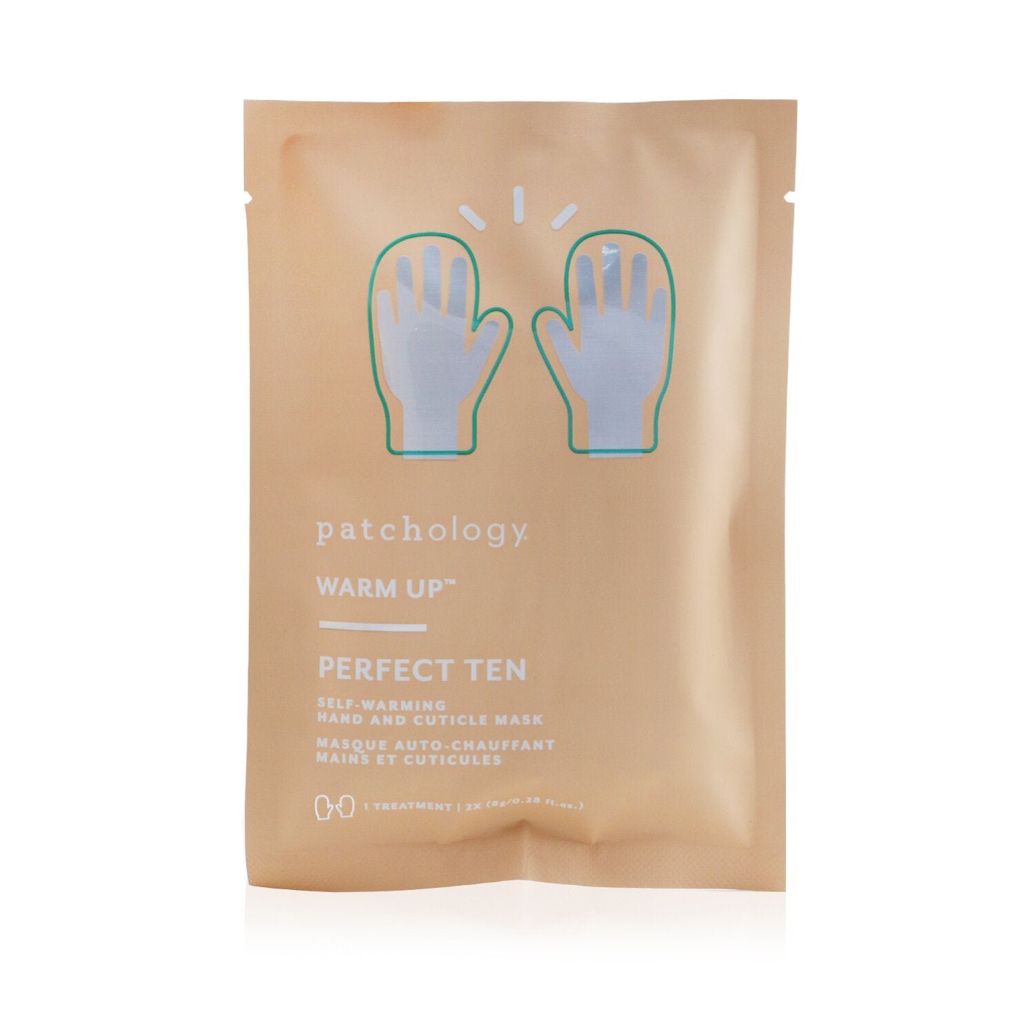 Warm Up Perfect Ten Self-Warming Hand & Cuticle Mask (1 Treatment) by Patchology - Image 1