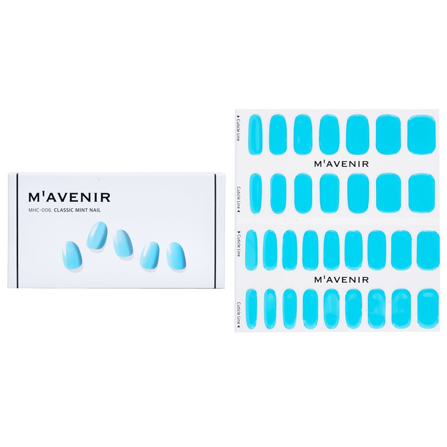 Nail Sticker (Blue) - # Classic Mint Nail by Mavenir - Image 1