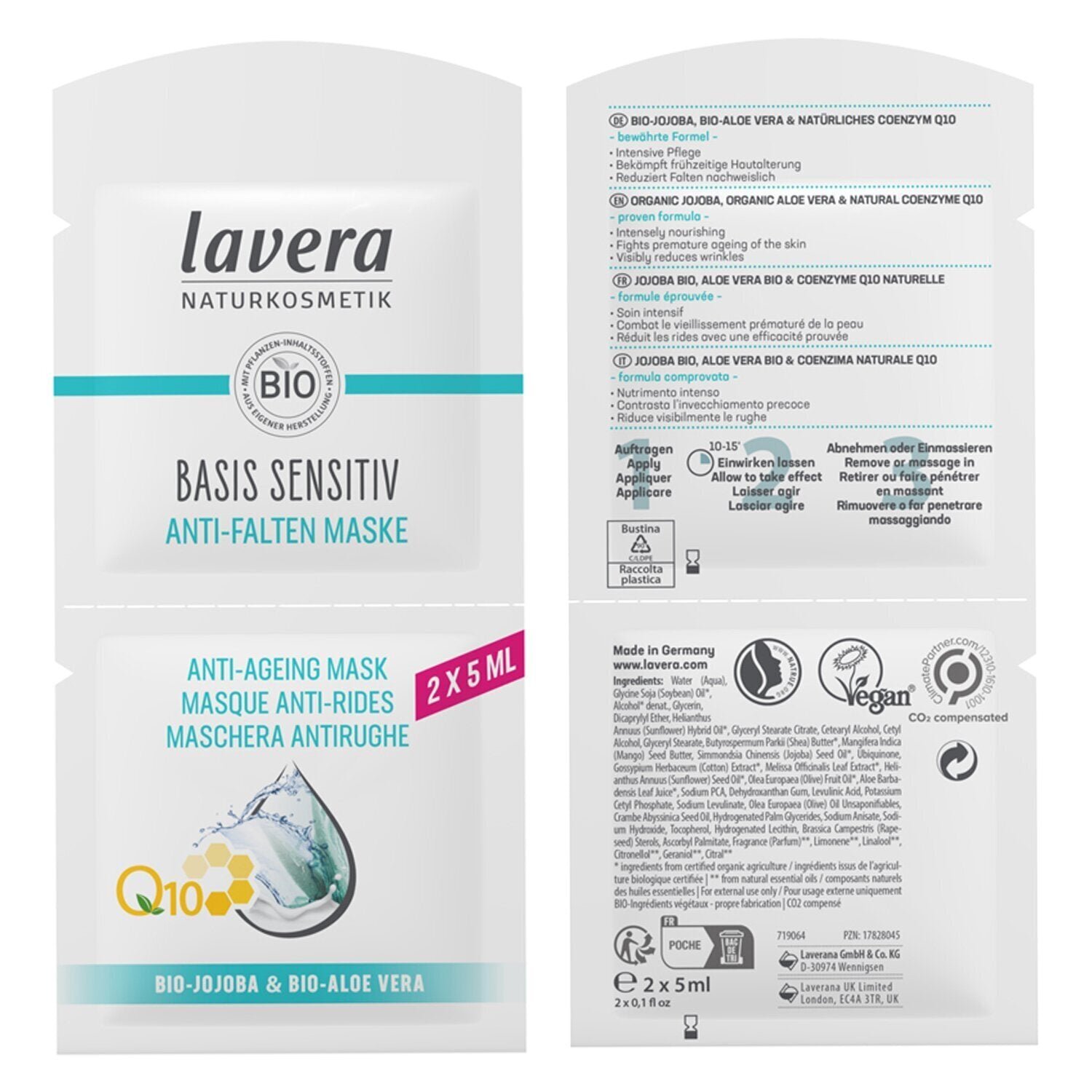 Basis Sensitiv Q10 Anti-Ageing Mask by Lavera - Image 1