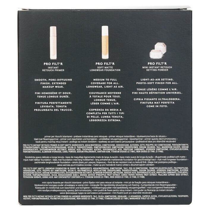 Pro Filt'R Soft Matte Complexion Kit: Foundation 32ml + Primer 32ml + Instant Retouch Setting Powder 7.8g - #190 3pcs by Fenty Beauty by Rihanna - Image 3