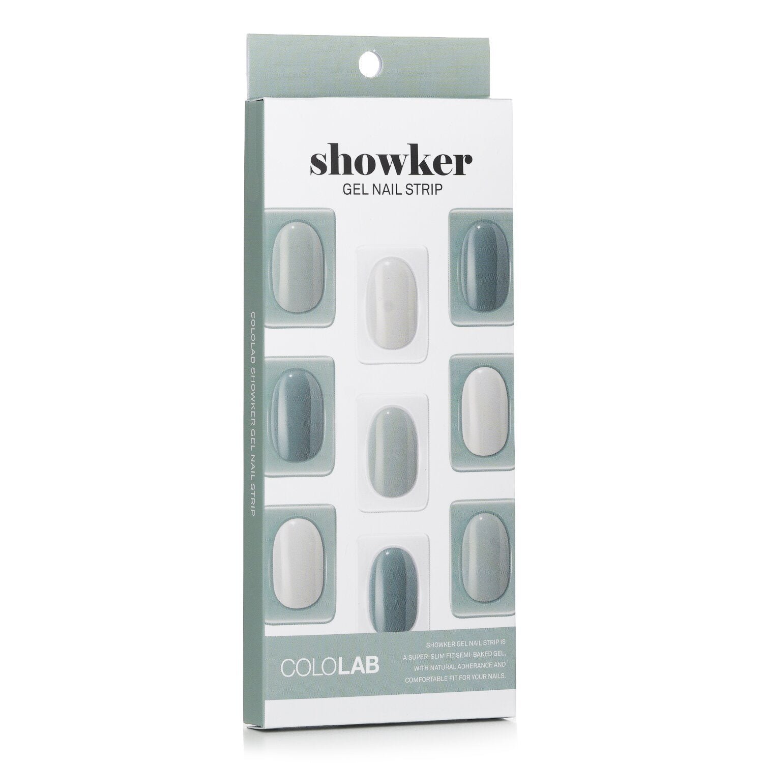 Showker Gel Nail Strip # CNF703 Mint Blended من Cololab - صورة 2
