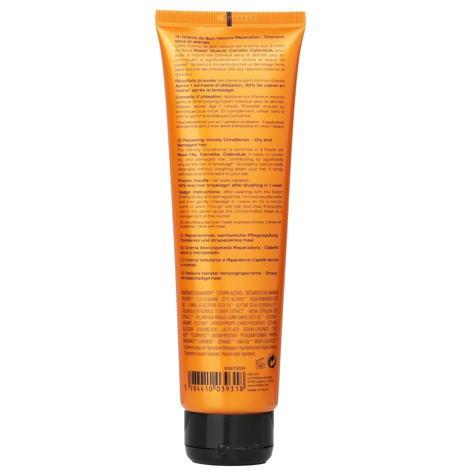 Repairing Velvety Conditioner (Dry And Damaged Hair) by Melvita - Image 3