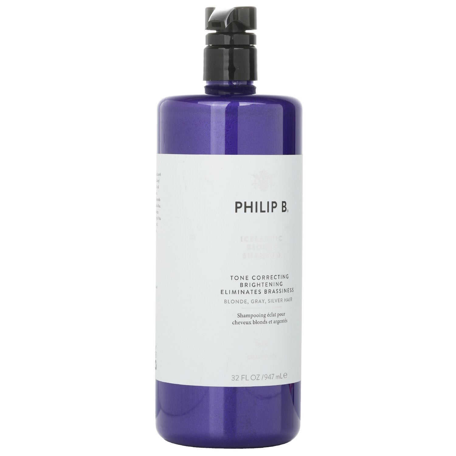 Icelandic Blonde Shampoo (Tone Correcting Brightening Eliminates Brassiness - Blonde, Gray, Silver H by Philip B - Image 2