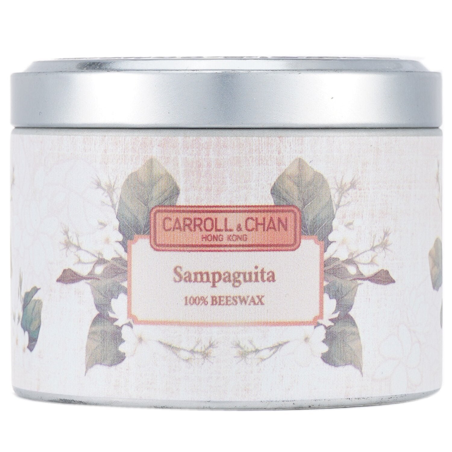 100% Beeswax Tin Candle - Sampaguita by Carroll & Chan - Image 1
